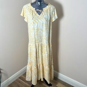 Patrons of Peace maxi tiered dress Size L
